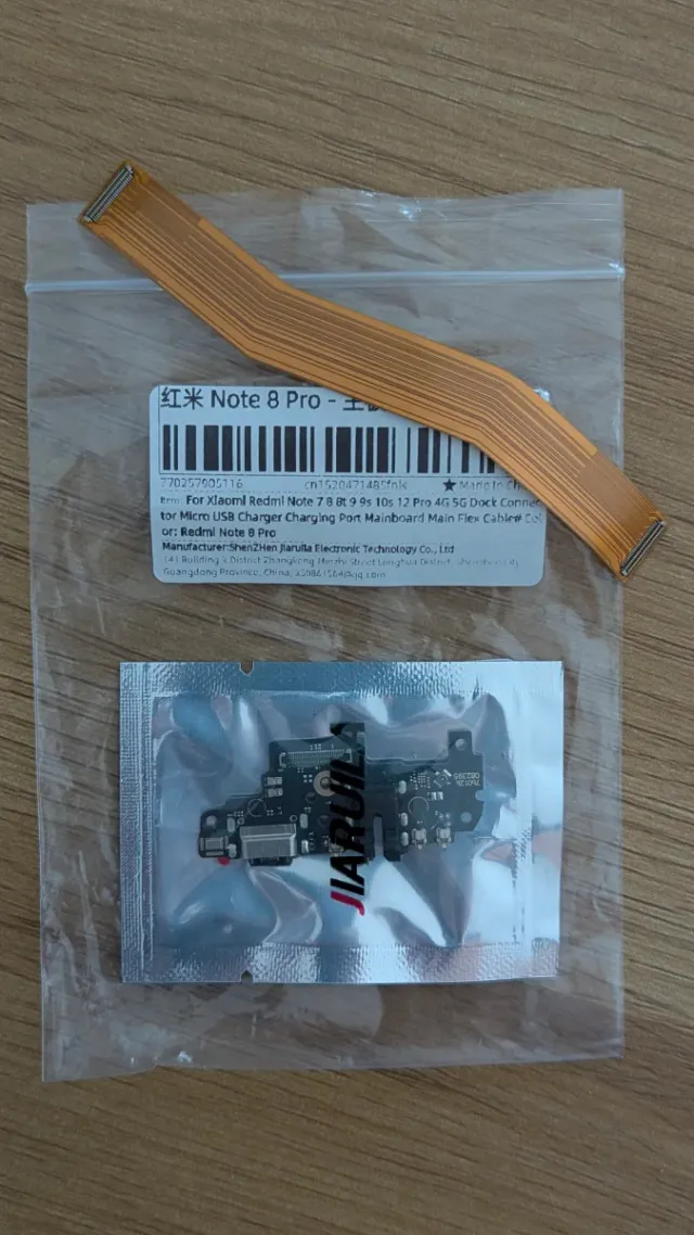 Placa Carga USB C Redmi Note 8 Pro