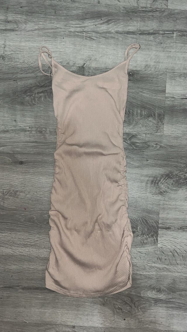 Vestido Beige Ajustado Talla Única