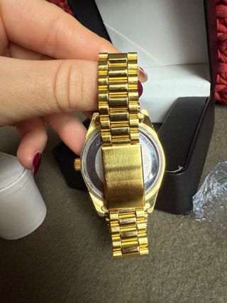 Reloj Day-Date Esfera Verde Diamantes