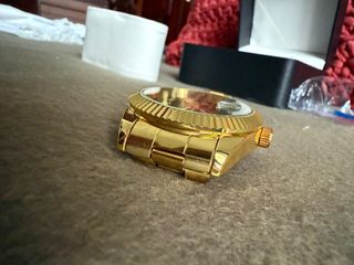 Reloj Day-Date Esfera Verde Diamantes