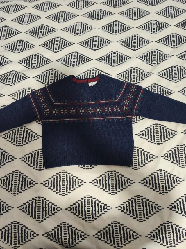 Maglietta Unit Kids blu con stampa