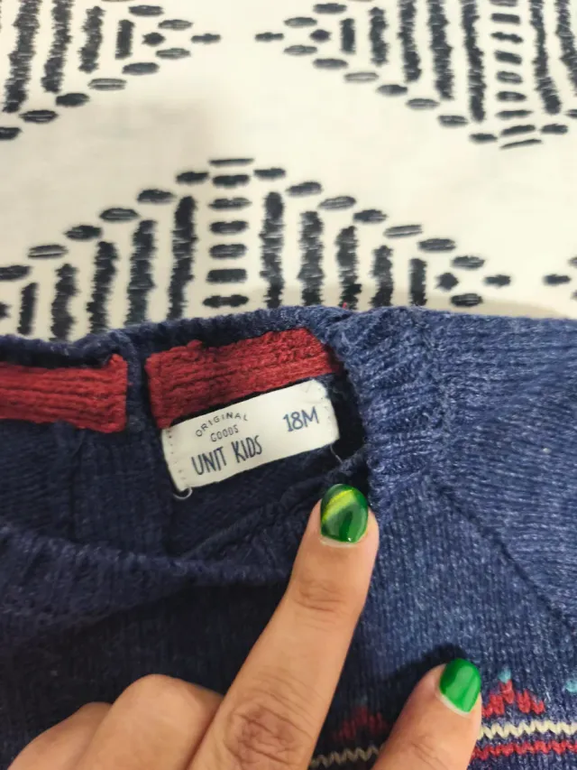 Maglietta Unit Kids blu con stampa