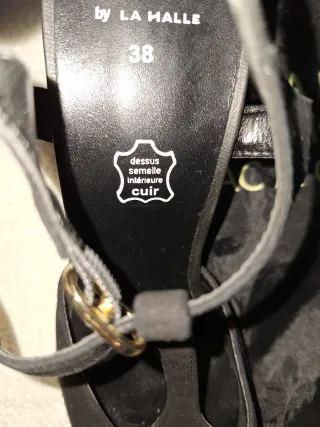 Zapatos de baile  tango y salón LA HALLE negros 38