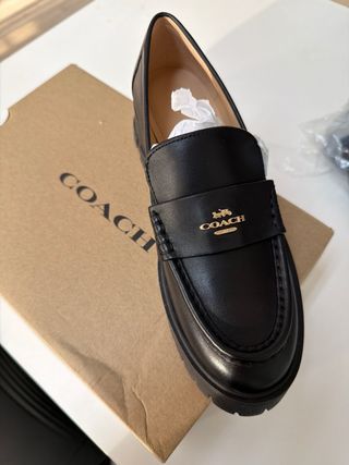 Mocasines Coach Negros Mujer. Nuevo a Estrenar.