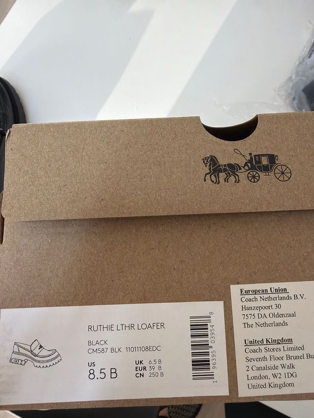 Mocasines Coach Negros Mujer. Nuevo a Estrenar.