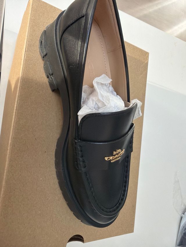 Mocasines Coach Negros Mujer. Nuevo a Estrenar.