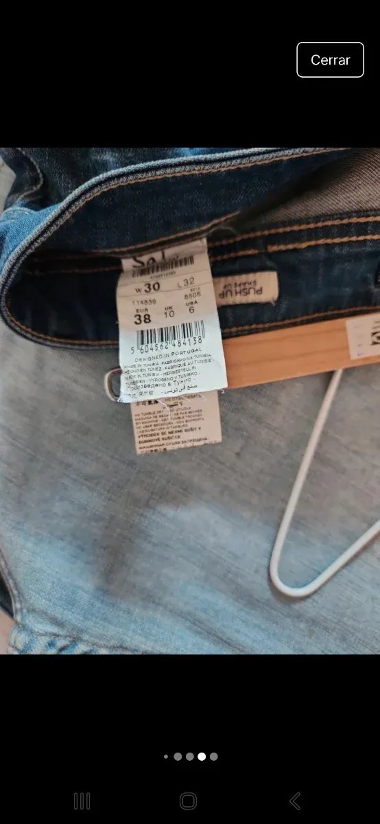 Vaqueros Salsa Talle Bajo