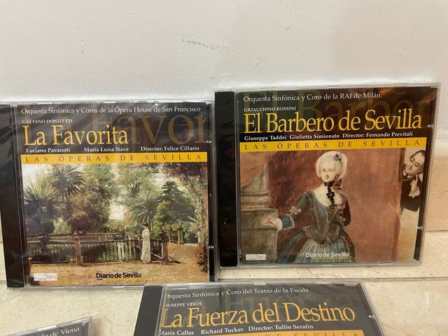 Lote 3 CDs Ópera: La Favorita, El Barbero, La Fu