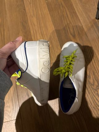 Zapatillas Calvin Klein Blancas y Amarillas