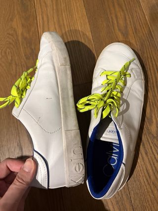 Zapatillas Calvin Klein Blancas y Amarillas