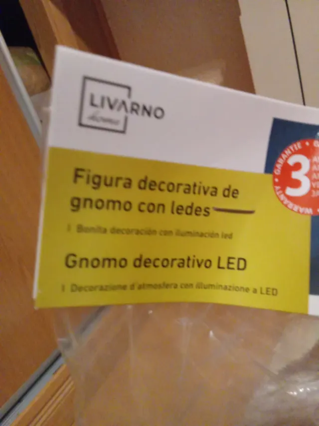Figura Gnomo Decorativa LED