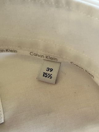 Camicia Calvin Klein Bianca Slim Fit 39 15 1/2