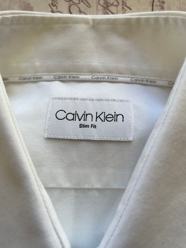 Camicia Calvin Klein Bianca Slim Fit 39 15 1/2
