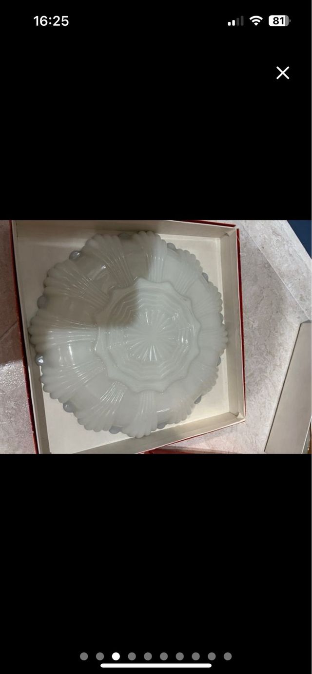 Conjunto 4 piezas vidrio opalino Anchor Hocking