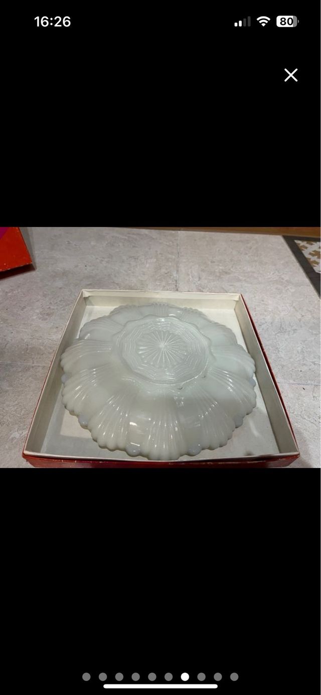 Conjunto 4 piezas vidrio opalino Anchor Hocking