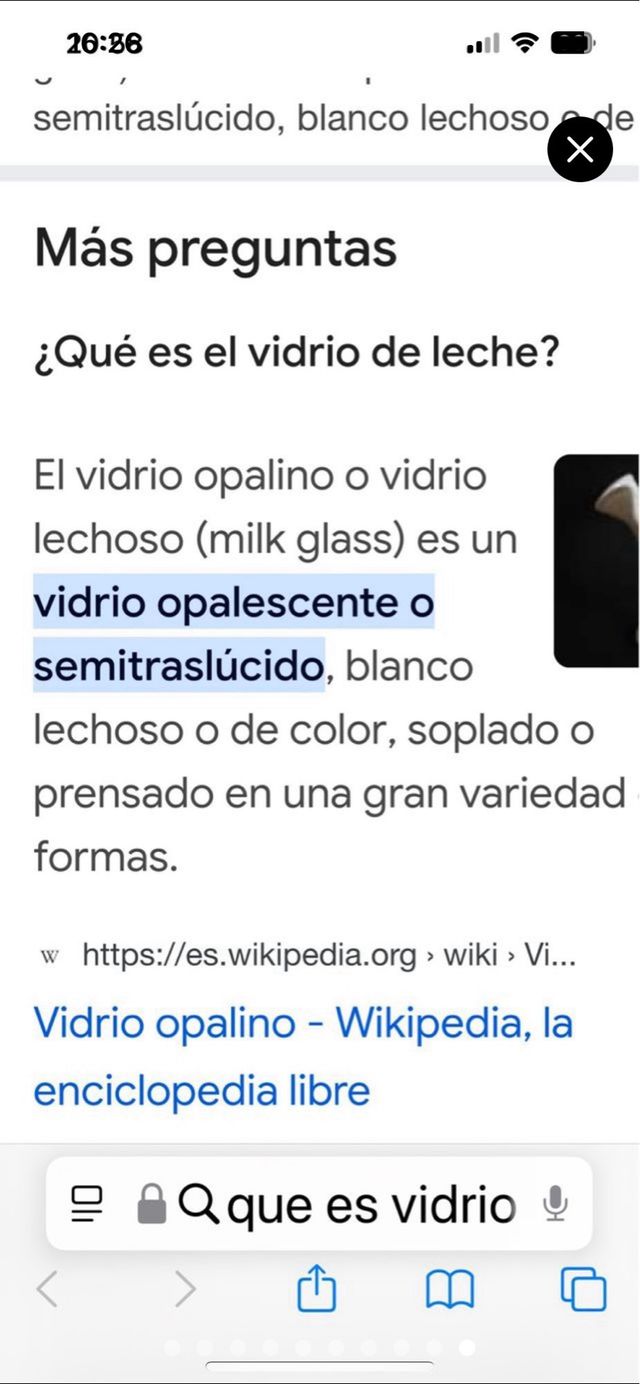 Conjunto 4 piezas vidrio opalino Anchor Hocking