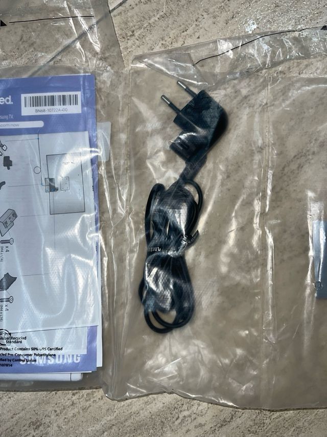 Cavo di alimentazione Samsung con manuali TV