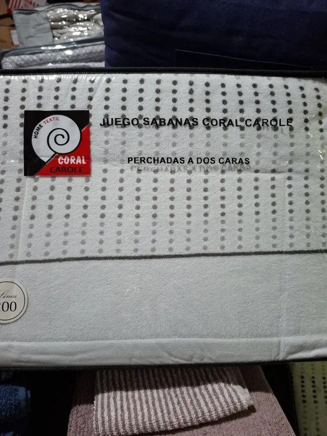 Sábanas Coralina 150 Gris beig.colchon gordo.