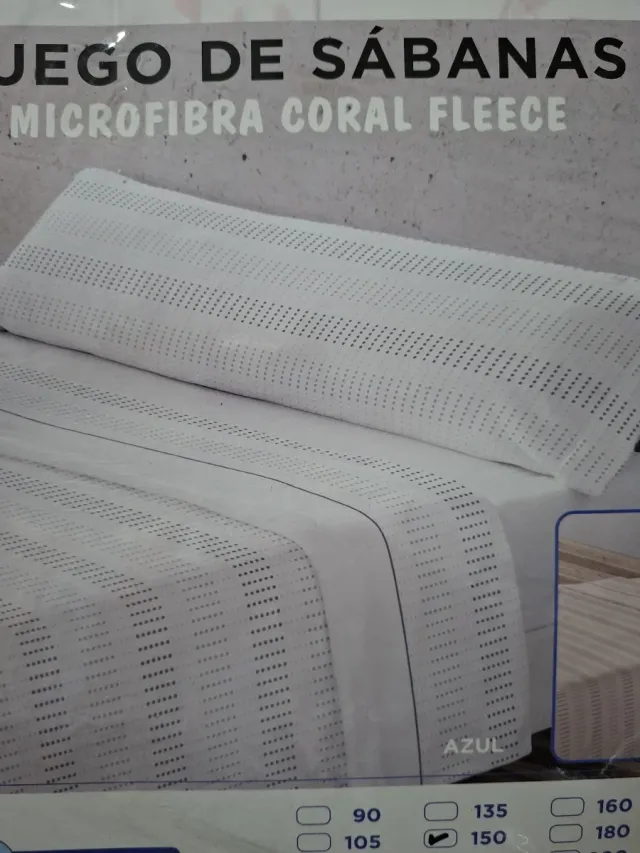 Sábanas Coralina 150 Gris beig.colchon gordo.