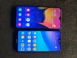 Samsung A10 e Huawei P20 Lite