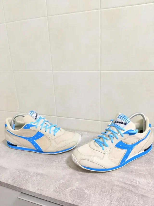 Diadora Sneakers Beige/Blu Uomo