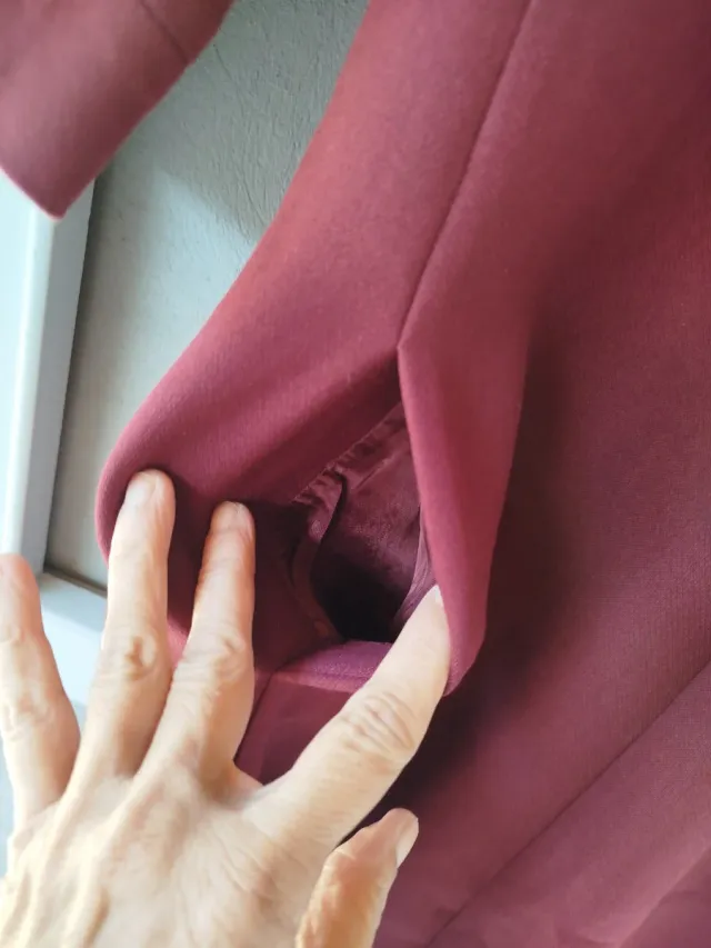 Vestido rosa mujer manga 3/4