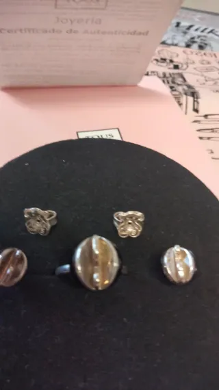 Pendientes y Anillo Tous Plata 925