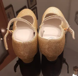 Zapatos Flamenca Dorados Talla 36