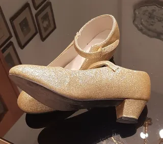 Zapatos Flamenca Dorados Talla 36