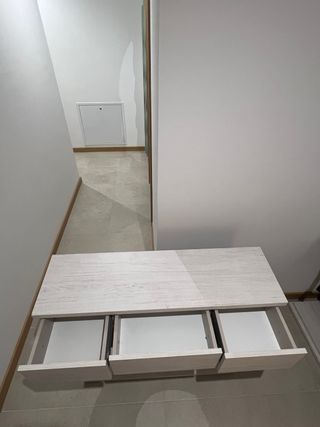 Recibidor moderno beige y negro