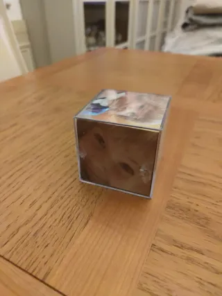 Cubo porta foto plexiglass trasparente