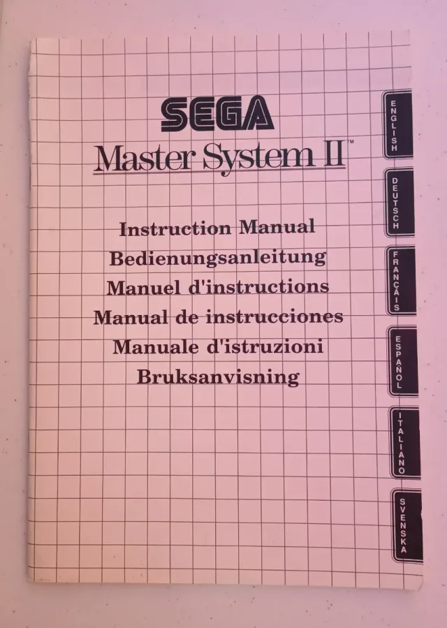 Manual Master System II SEGA