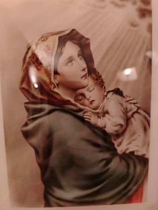 Antico quadro Madonna del Riposo