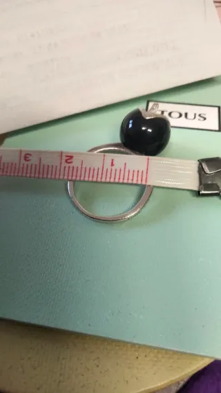 Anillo Tous Plata 925 Negro