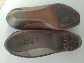 Zapatos piel con cuña MS ELX. Talla 41