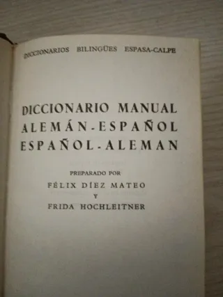 Diccionario manual alemán-español, español-alemán
