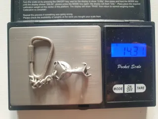 Portachiavi gatto argento vintage anni '70