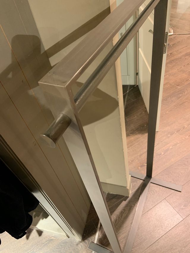 Burro perchero metal y madera