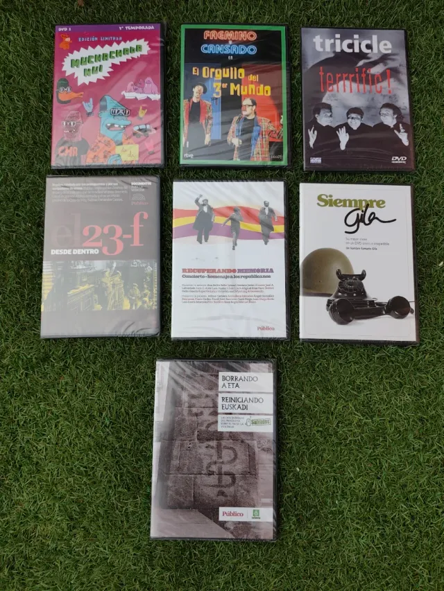 Lote 7 DVDs: Documentales y TV (ES/EU)