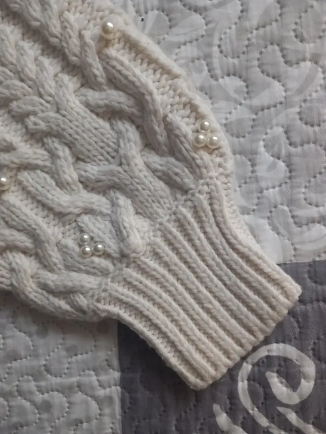 Jersey Zara perlas talla S