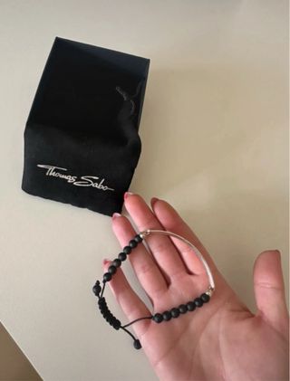 Pulsera Thomas Sabo Negra/Plata