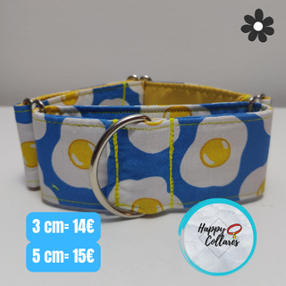 Collar Martingale/Clic Perro 3/5cm Huevos