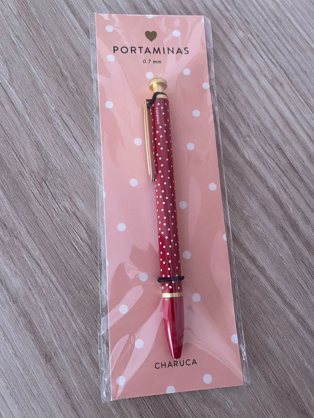 Portaminas Charuca Rojo Lunares 0.7mm