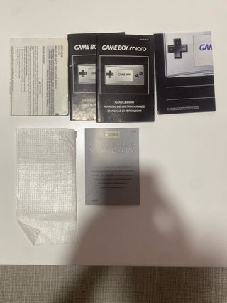 Manuales Game Boy Micro Nintendo