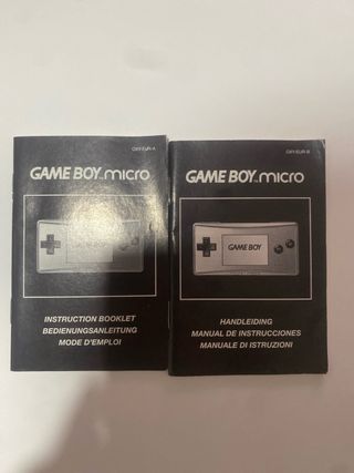 Manuales Game Boy Micro Nintendo