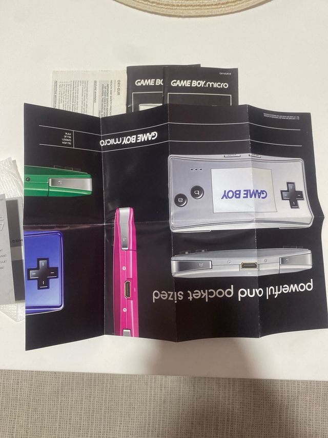 Manuales Game Boy Micro Nintendo