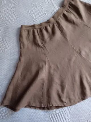 Falda corta marrón T. U.