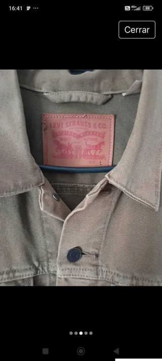 Chaqueta Levi's Hombre marrón caqui Talla L