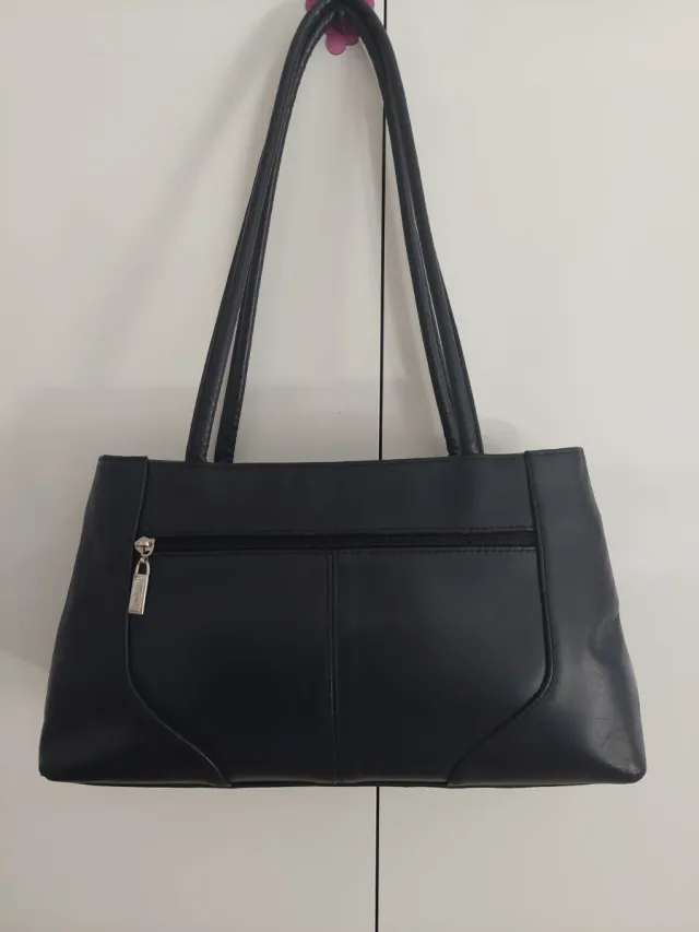 Borsa in pelle Laura Valle Nero