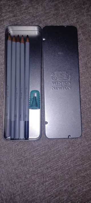 Lápices Dibujo Winsor & Newton Estuche Metálico